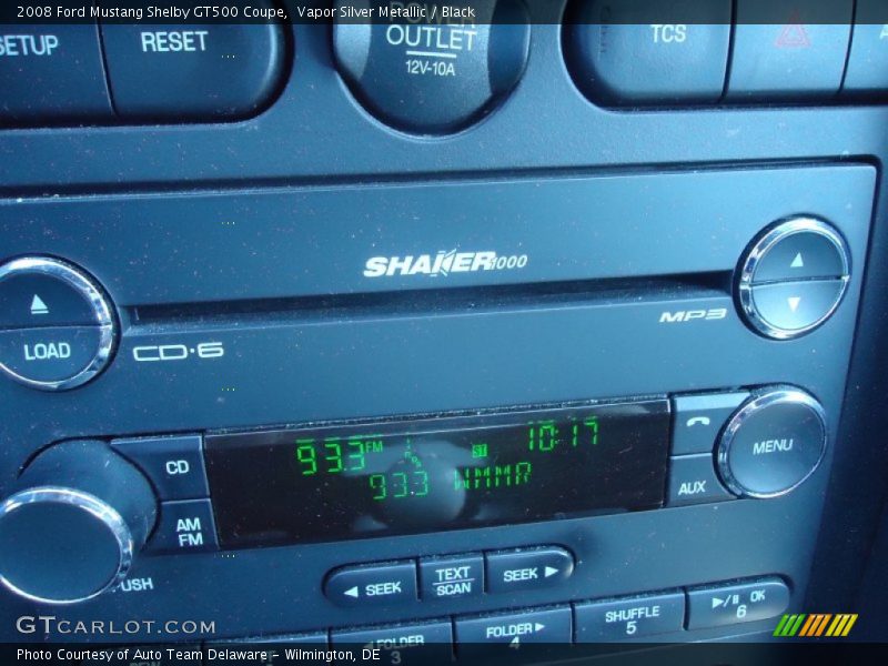 Vapor Silver Metallic / Black 2008 Ford Mustang Shelby GT500 Coupe