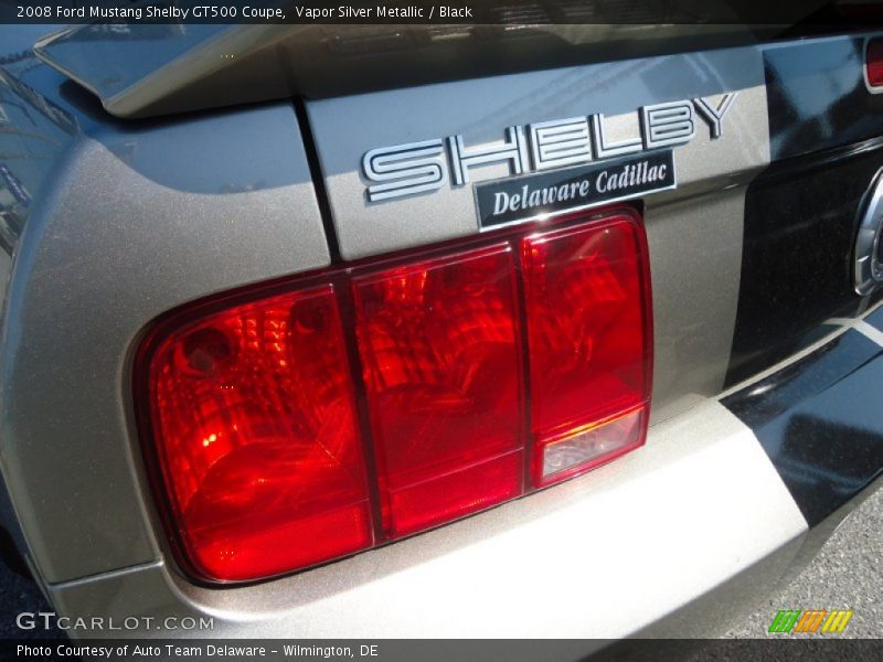 Vapor Silver Metallic / Black 2008 Ford Mustang Shelby GT500 Coupe