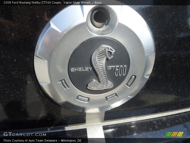 Vapor Silver Metallic / Black 2008 Ford Mustang Shelby GT500 Coupe