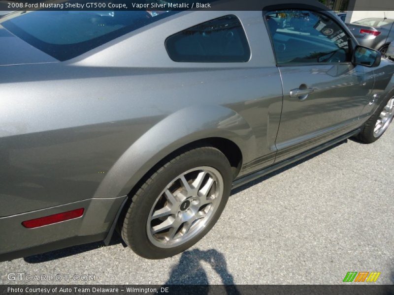 Vapor Silver Metallic / Black 2008 Ford Mustang Shelby GT500 Coupe