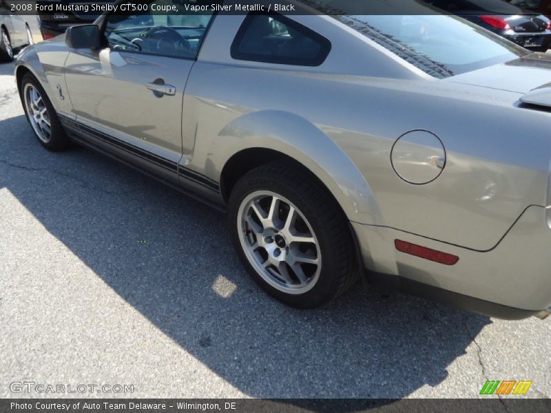 Vapor Silver Metallic / Black 2008 Ford Mustang Shelby GT500 Coupe