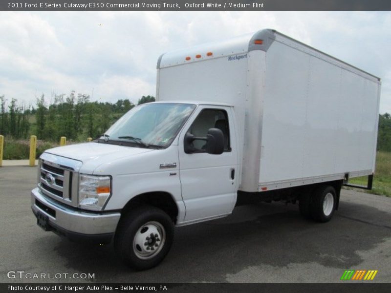 Oxford White / Medium Flint 2011 Ford E Series Cutaway E350 Commercial Moving Truck