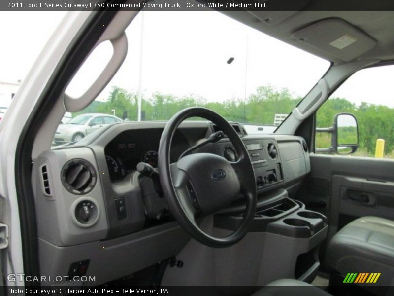 Oxford White / Medium Flint 2011 Ford E Series Cutaway E350 Commercial Moving Truck