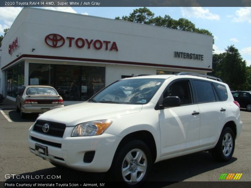 Super White / Ash Gray 2010 Toyota RAV4 I4 4WD