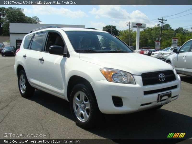 Super White / Ash Gray 2010 Toyota RAV4 I4 4WD