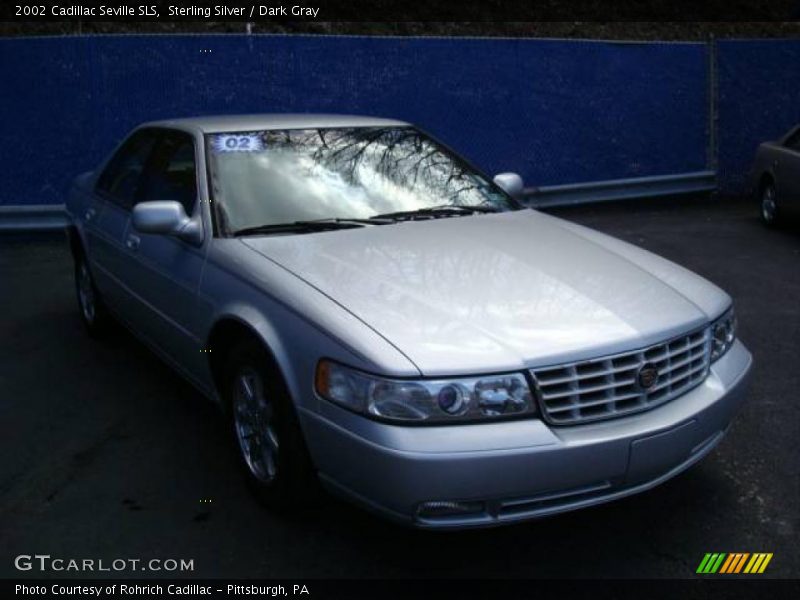 Sterling Silver / Dark Gray 2002 Cadillac Seville SLS