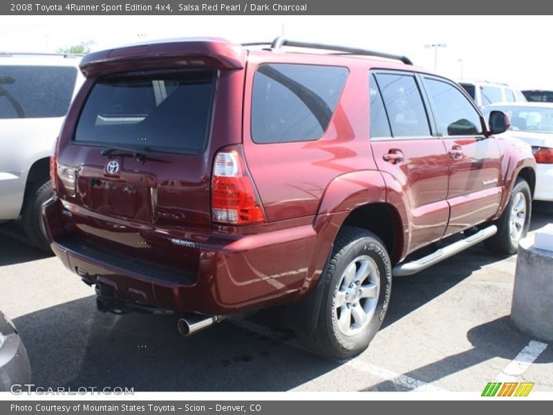 Salsa Red Pearl / Dark Charcoal 2008 Toyota 4Runner Sport Edition 4x4