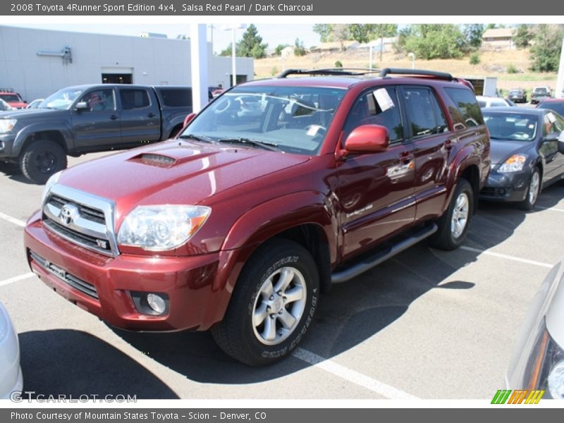 Salsa Red Pearl / Dark Charcoal 2008 Toyota 4Runner Sport Edition 4x4