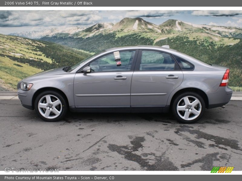 Flint Gray Metallic / Off Black 2006 Volvo S40 T5