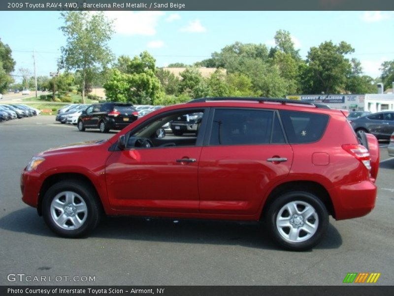 Barcelona Red Metallic / Sand Beige 2009 Toyota RAV4 4WD