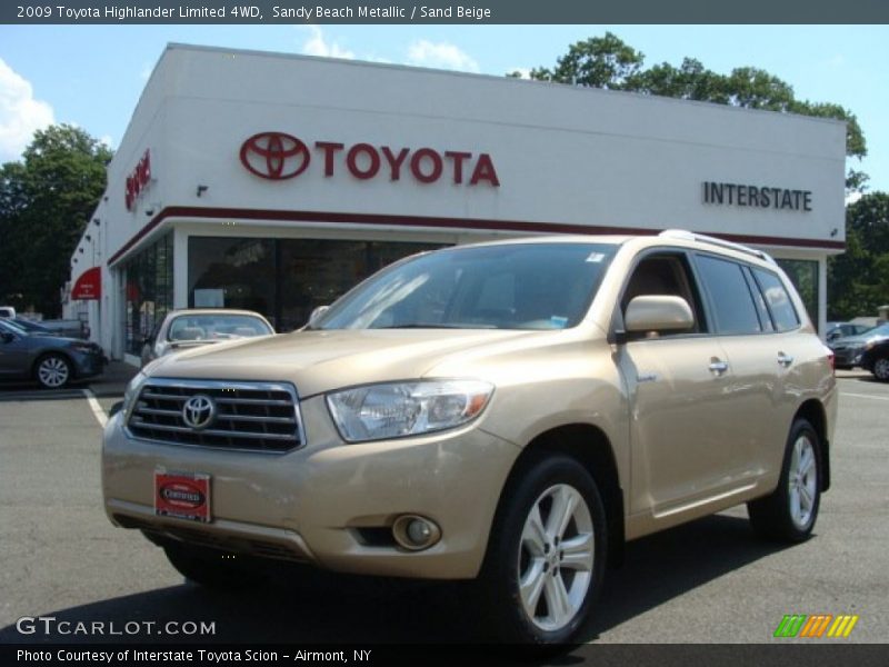 Sandy Beach Metallic / Sand Beige 2009 Toyota Highlander Limited 4WD