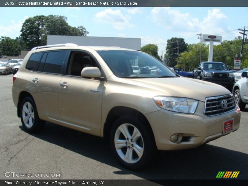 Sandy Beach Metallic / Sand Beige 2009 Toyota Highlander Limited 4WD