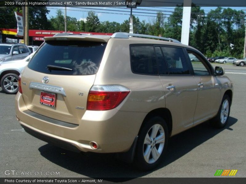 Sandy Beach Metallic / Sand Beige 2009 Toyota Highlander Limited 4WD
