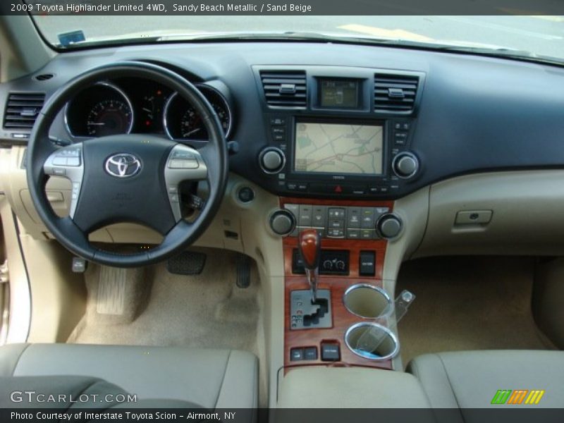Sandy Beach Metallic / Sand Beige 2009 Toyota Highlander Limited 4WD