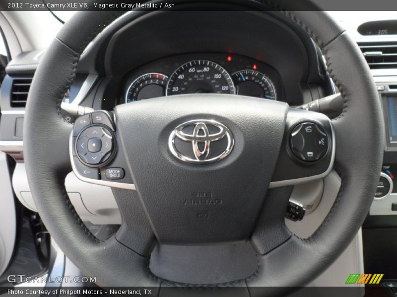 Magnetic Gray Metallic / Ash 2012 Toyota Camry XLE V6
