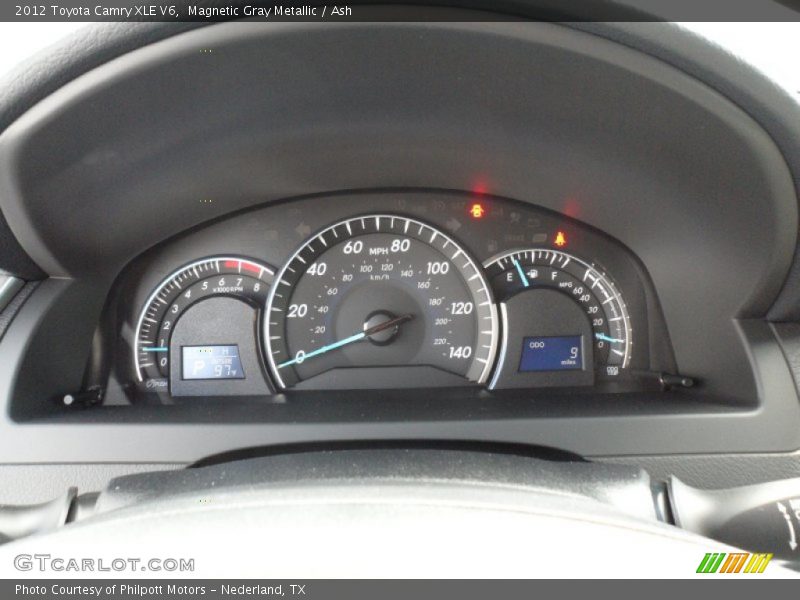 Magnetic Gray Metallic / Ash 2012 Toyota Camry XLE V6