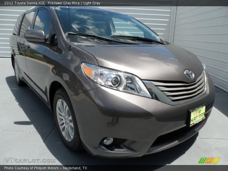 Predawn Gray Mica / Light Gray 2012 Toyota Sienna XLE