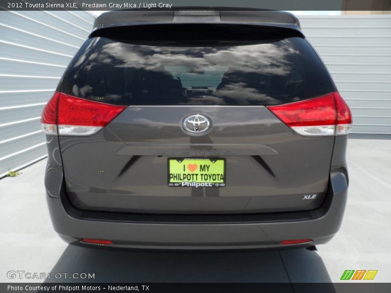 Predawn Gray Mica / Light Gray 2012 Toyota Sienna XLE