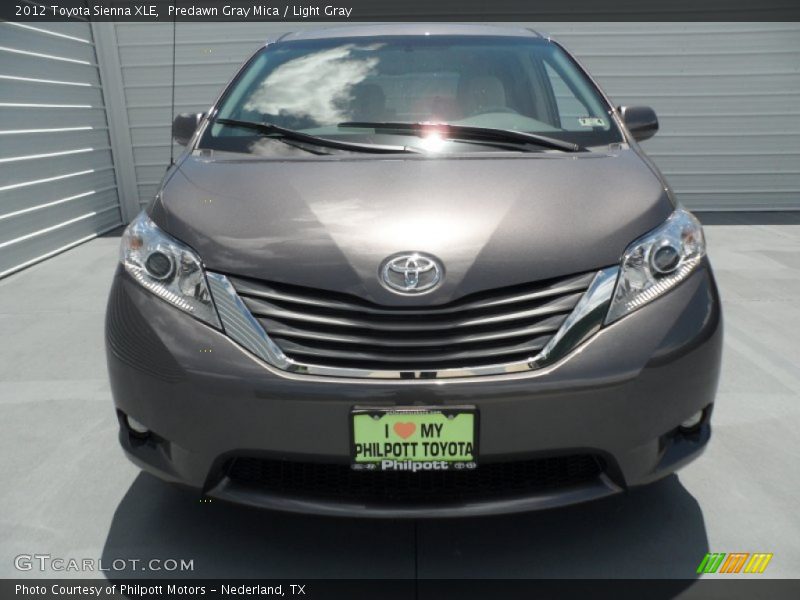 Predawn Gray Mica / Light Gray 2012 Toyota Sienna XLE