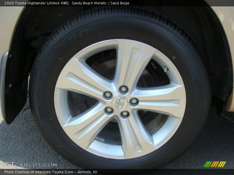 Sandy Beach Metallic / Sand Beige 2009 Toyota Highlander Limited 4WD
