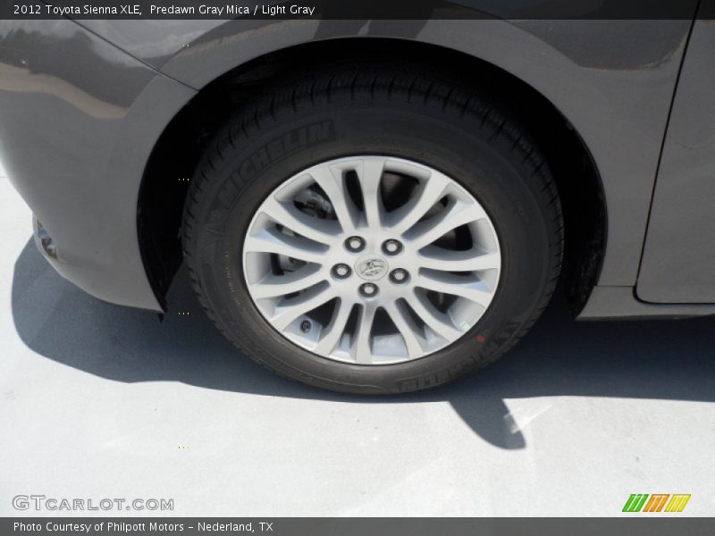 Predawn Gray Mica / Light Gray 2012 Toyota Sienna XLE