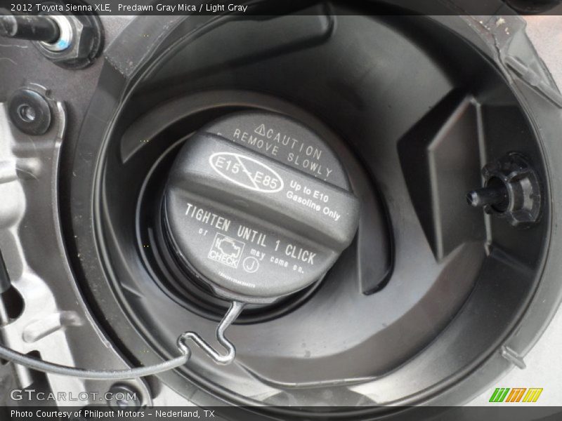 Predawn Gray Mica / Light Gray 2012 Toyota Sienna XLE