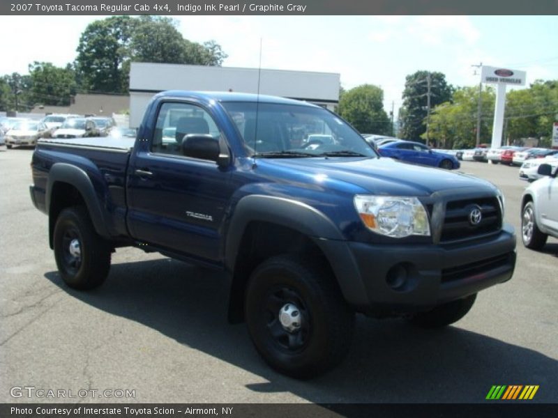 Indigo Ink Pearl / Graphite Gray 2007 Toyota Tacoma Regular Cab 4x4