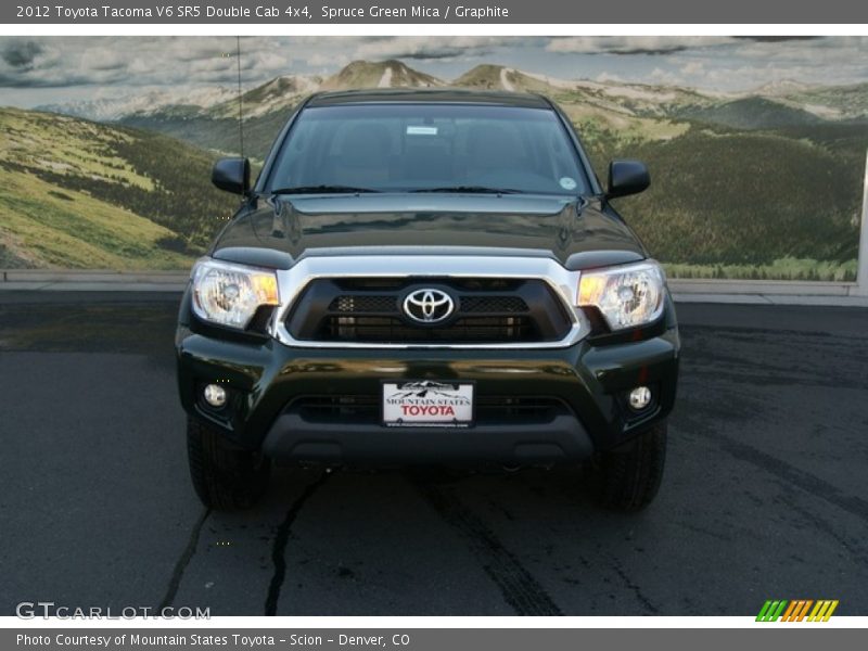 Spruce Green Mica / Graphite 2012 Toyota Tacoma V6 SR5 Double Cab 4x4