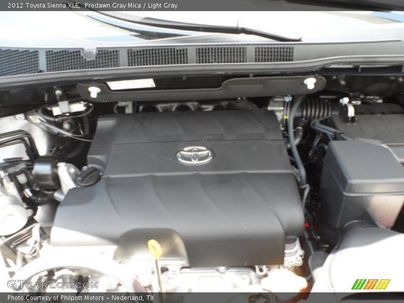 Predawn Gray Mica / Light Gray 2012 Toyota Sienna XLE