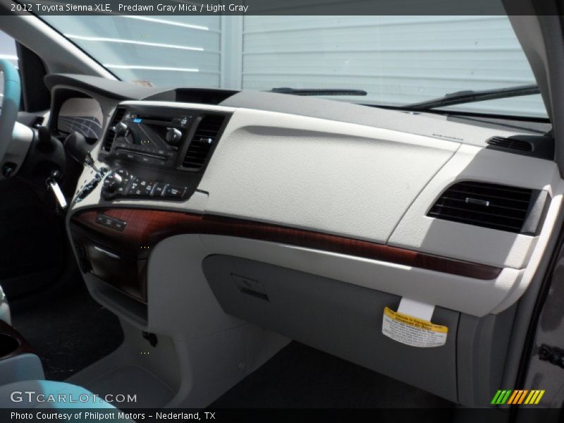 Predawn Gray Mica / Light Gray 2012 Toyota Sienna XLE