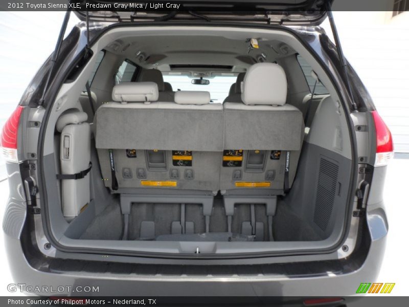 Predawn Gray Mica / Light Gray 2012 Toyota Sienna XLE