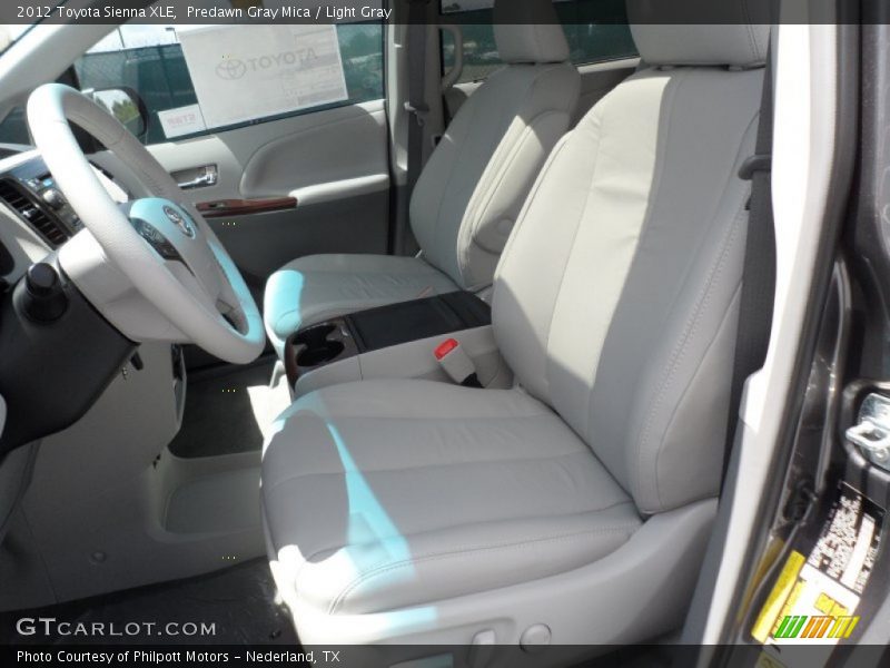 Predawn Gray Mica / Light Gray 2012 Toyota Sienna XLE
