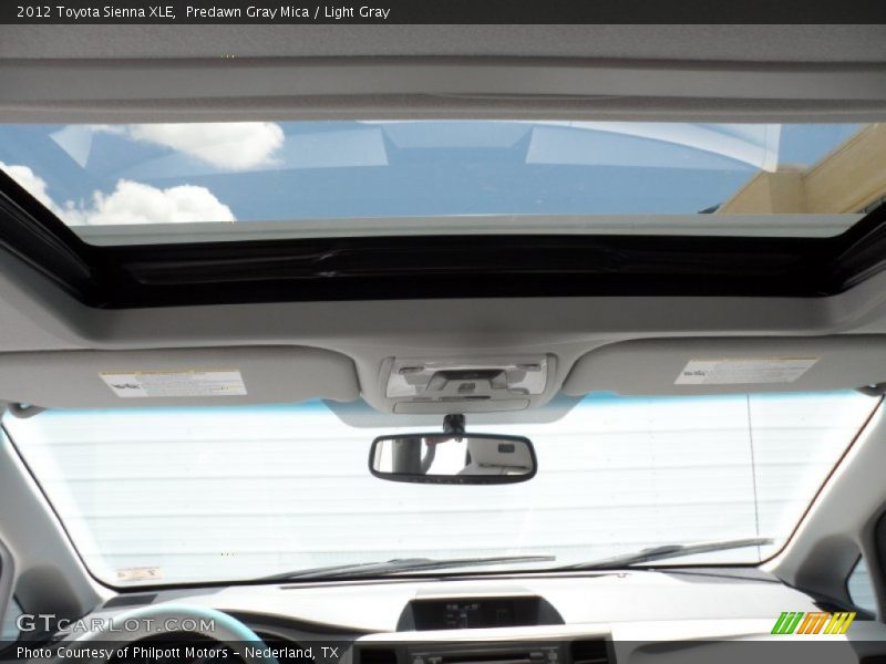 Predawn Gray Mica / Light Gray 2012 Toyota Sienna XLE