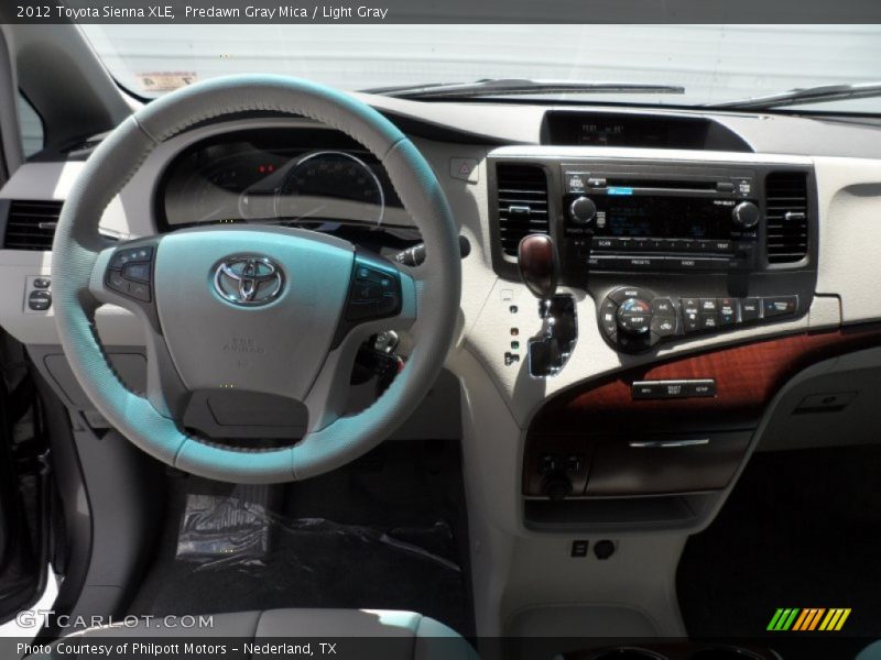 Predawn Gray Mica / Light Gray 2012 Toyota Sienna XLE