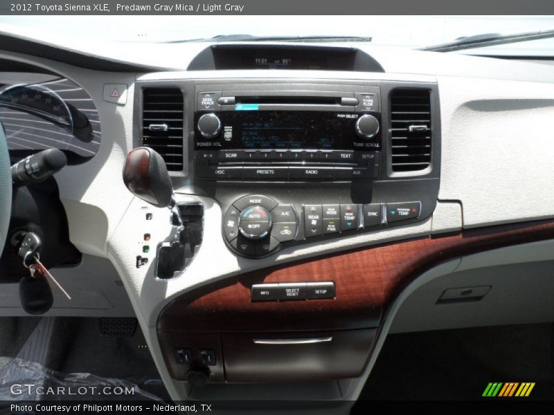 Predawn Gray Mica / Light Gray 2012 Toyota Sienna XLE