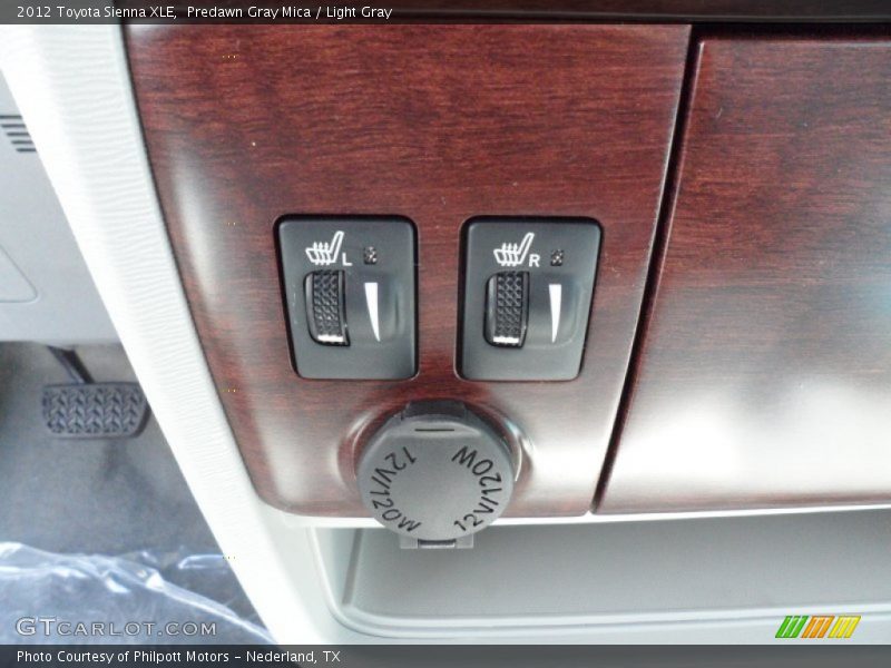 Predawn Gray Mica / Light Gray 2012 Toyota Sienna XLE