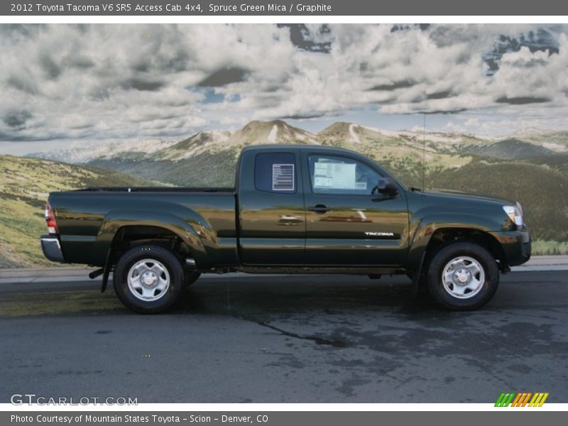 Spruce Green Mica / Graphite 2012 Toyota Tacoma V6 SR5 Access Cab 4x4