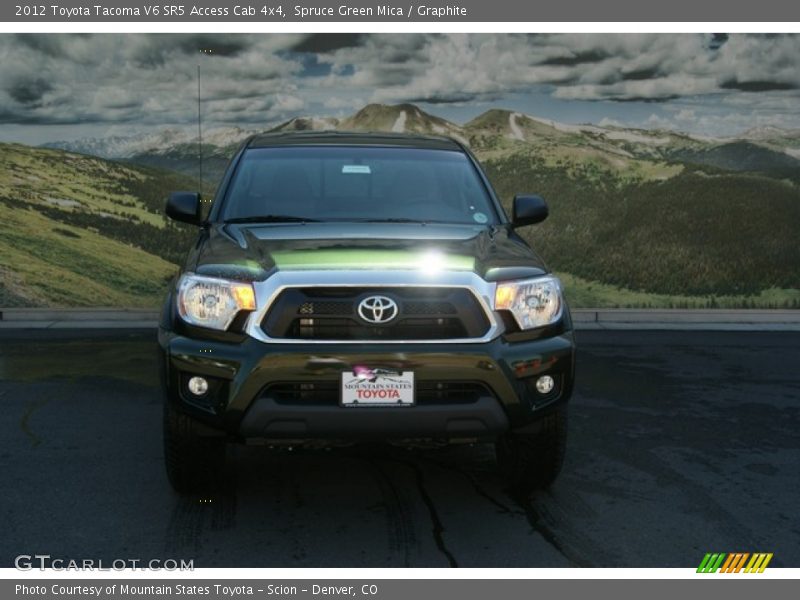 Spruce Green Mica / Graphite 2012 Toyota Tacoma V6 SR5 Access Cab 4x4