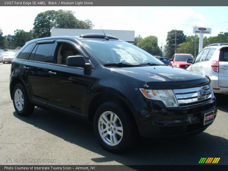 Black / Medium Light Stone 2007 Ford Edge SE AWD