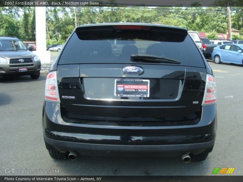 Black / Medium Light Stone 2007 Ford Edge SE AWD