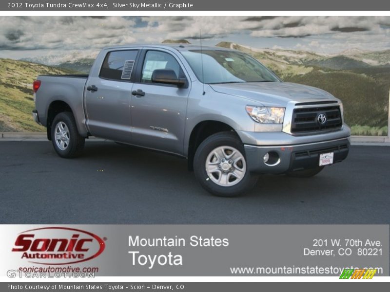 Silver Sky Metallic / Graphite 2012 Toyota Tundra CrewMax 4x4