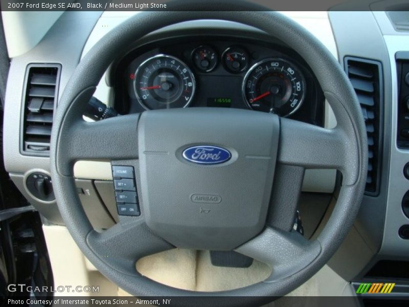 Black / Medium Light Stone 2007 Ford Edge SE AWD