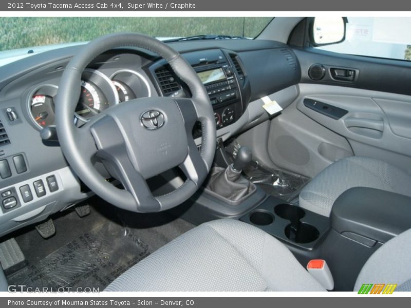 Super White / Graphite 2012 Toyota Tacoma Access Cab 4x4