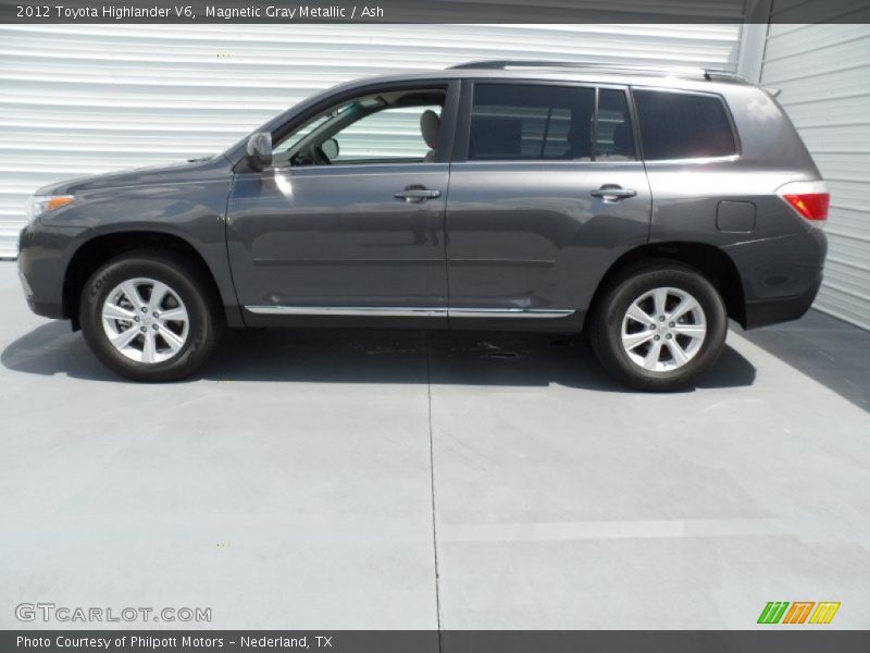 Magnetic Gray Metallic / Ash 2012 Toyota Highlander V6