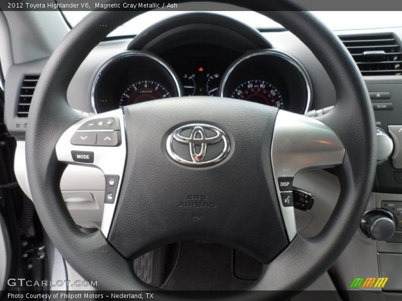 Magnetic Gray Metallic / Ash 2012 Toyota Highlander V6