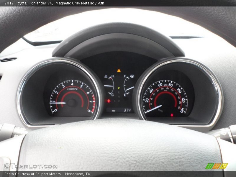 Magnetic Gray Metallic / Ash 2012 Toyota Highlander V6