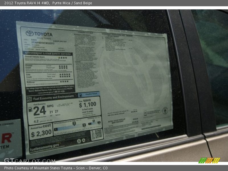 Pyrite Mica / Sand Beige 2012 Toyota RAV4 I4 4WD