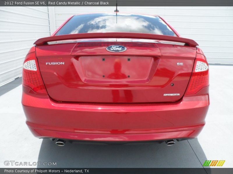 Red Candy Metallic / Charcoal Black 2012 Ford Fusion SE V6