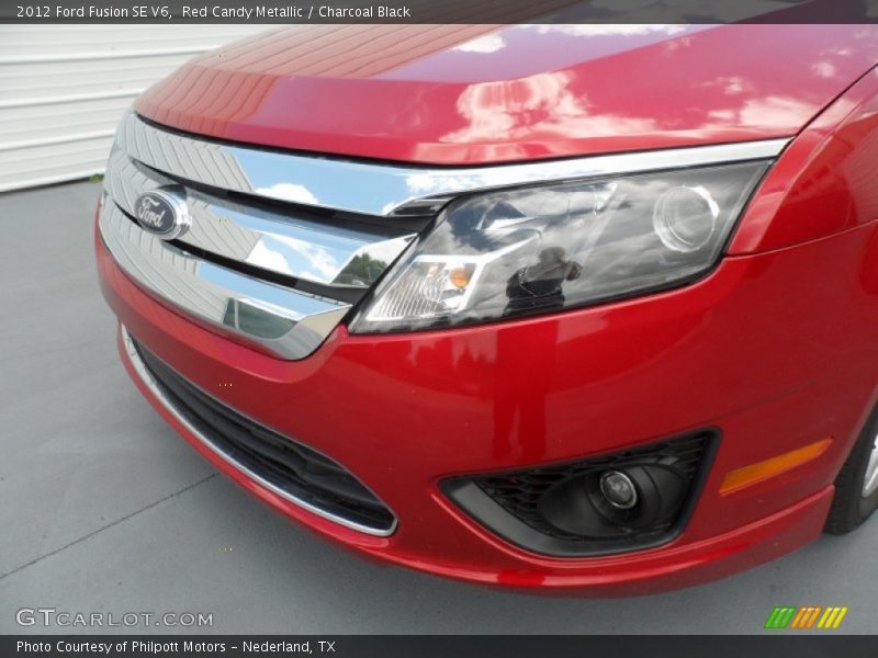 Red Candy Metallic / Charcoal Black 2012 Ford Fusion SE V6