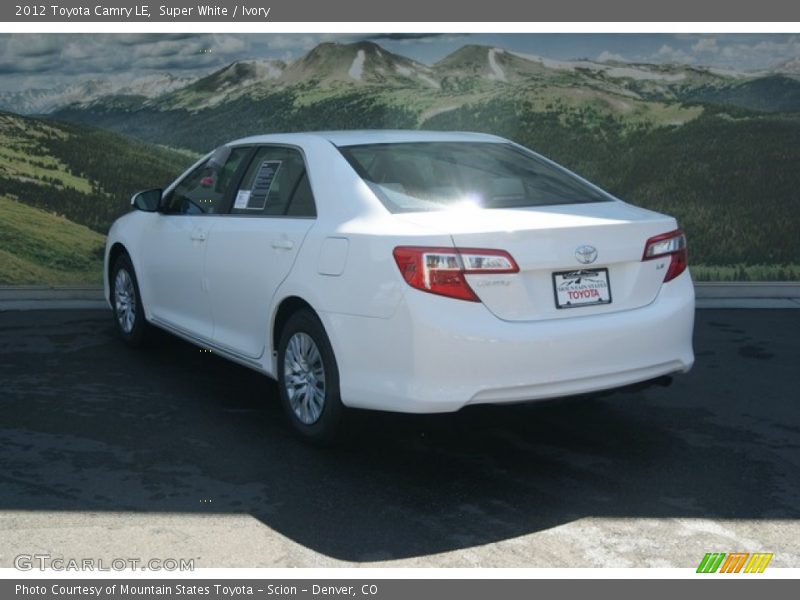 Super White / Ivory 2012 Toyota Camry LE